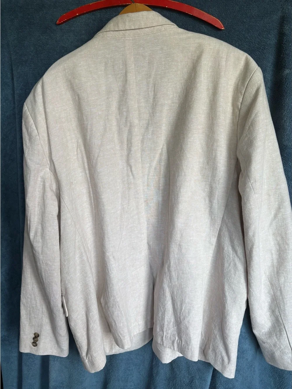 Men's Lightweight Beige Shirt Jacket Blazer